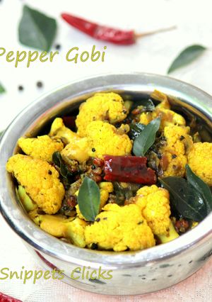 A picture of Chettinad Pepper Gobi.