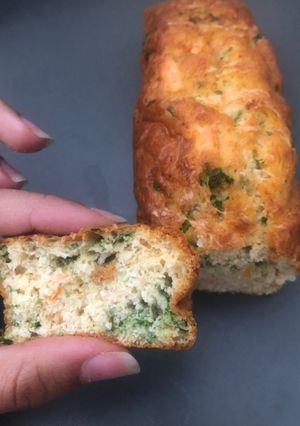 Une photo de Cake au saumon et épinards