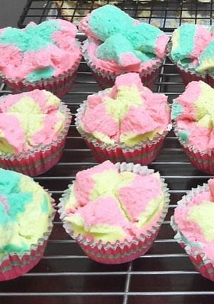 Foto resep Bolu kukus rainbow
