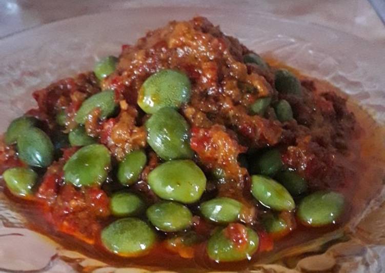 Resep Sambal balado pete Anti Gagal