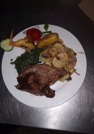 A picture of Grilled pork chop.