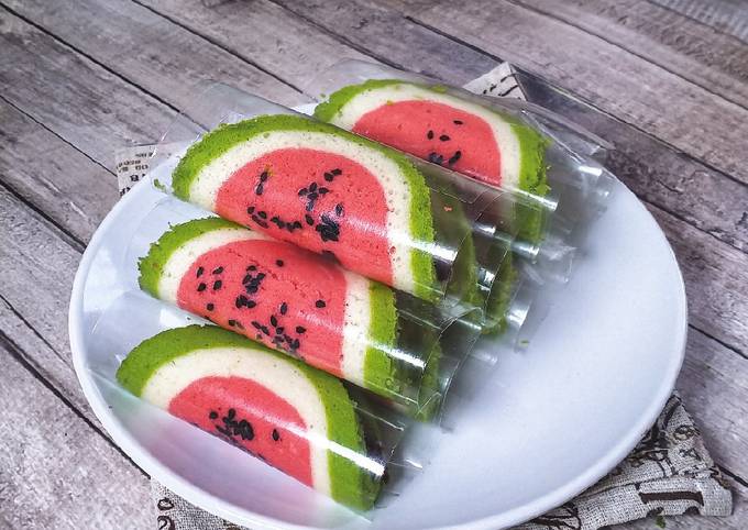 Resipi Apam tembikai inti coklat oleh Faizah Yahya(Mrs Peija) - Cookpad