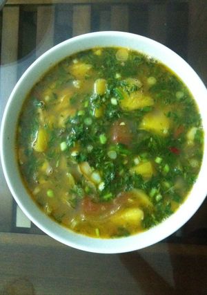 Hình của món Trùng Trục nấu canh chua.