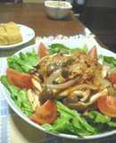 5 Minute Tuna & Shimeji Mushroom Ketchup Stir-fry