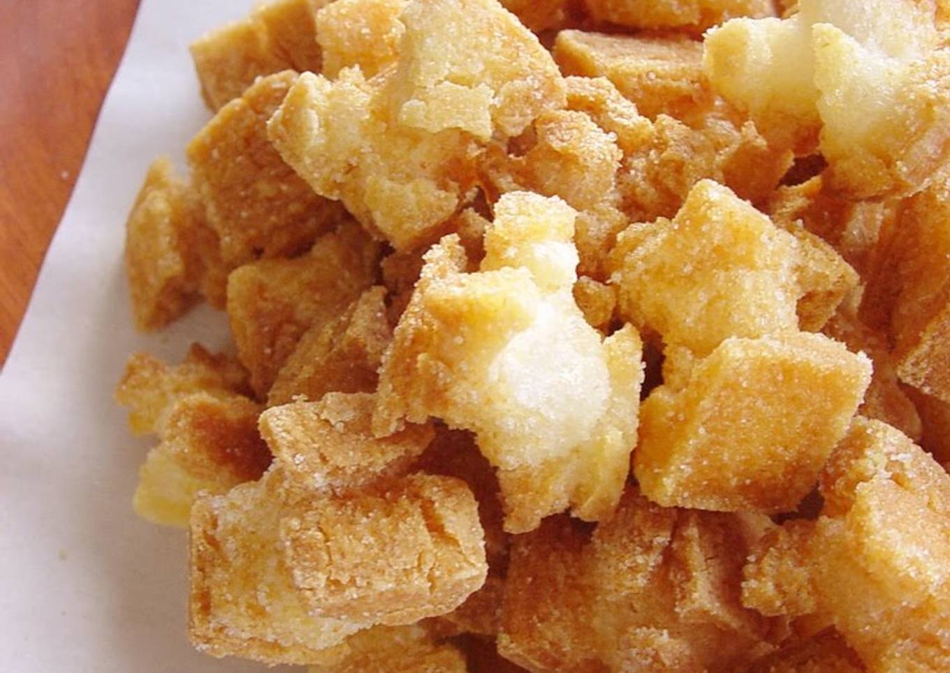 Okaki (Deep Fried) Crackers Made with Pre-Cut Mochi
