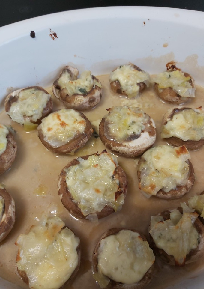 Una foto de Champiñones con queso