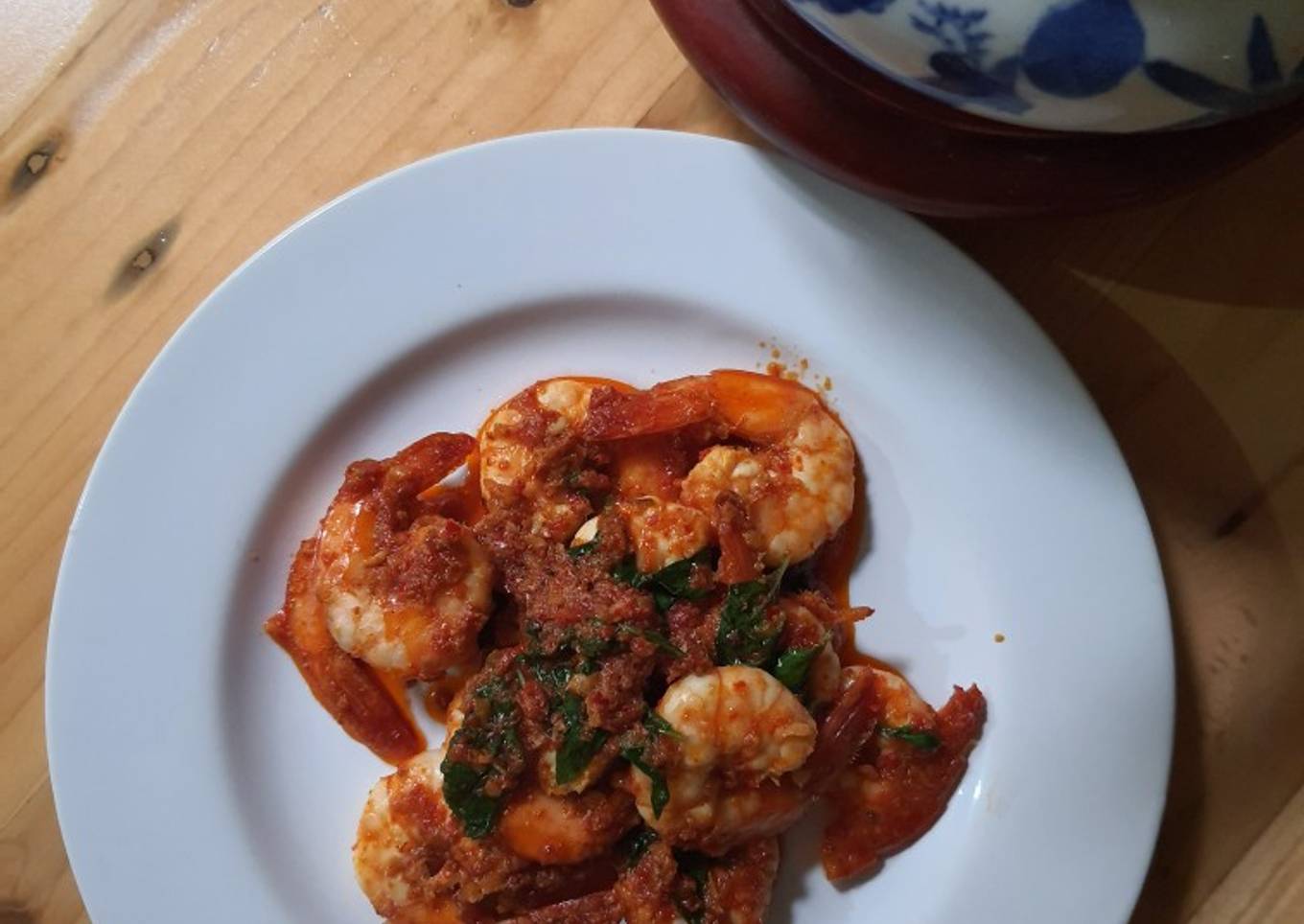 Udang rica-rica kemangi