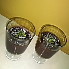 A picture of Healthy chocolate pudding.