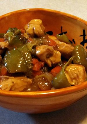 A picture of Honey-Glazes Chicken Stir Fry.