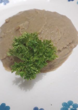 Una foto de Crema de berenjena ahumada