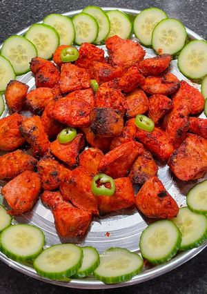 A picture of Authentic Tandoori Chicken Tikka in Air Fryer:.