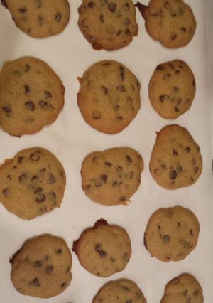 A picture of Soft and Chewy Chocolate Chip Cookies.