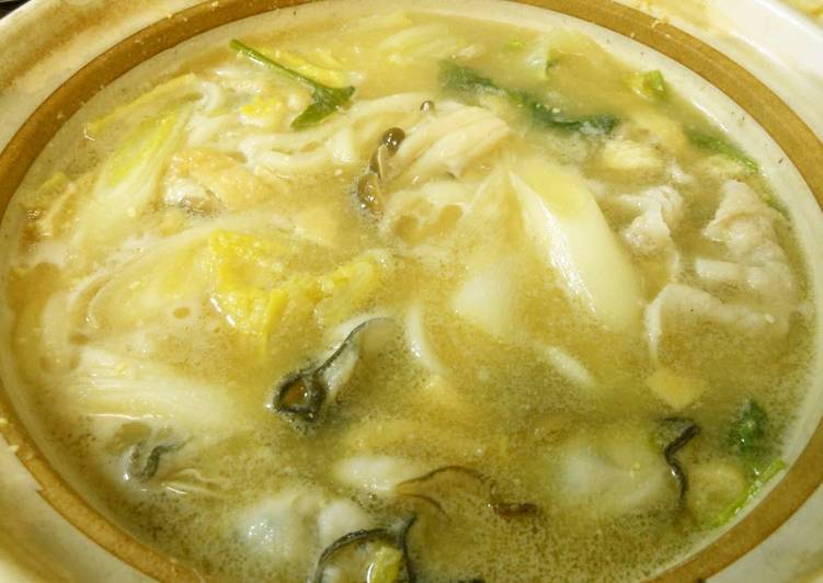 Recipe of Award-winning Warming Oyster Hot Pot