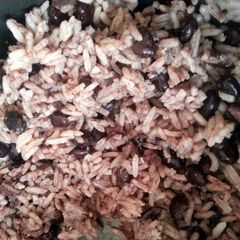 A picture of Lazy day Black Beans and Rice.
