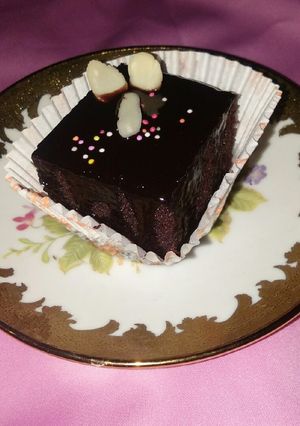 Foto resep Chocolate cake siram ganache (no mixer no oven)