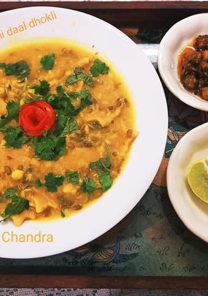 राजस्थानी दाल ढोकली (Rajasthani dal dhokli recipe in hindi) रेसिपी मुख्य फोटो