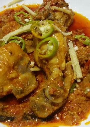 A picture of Chicken karahi.