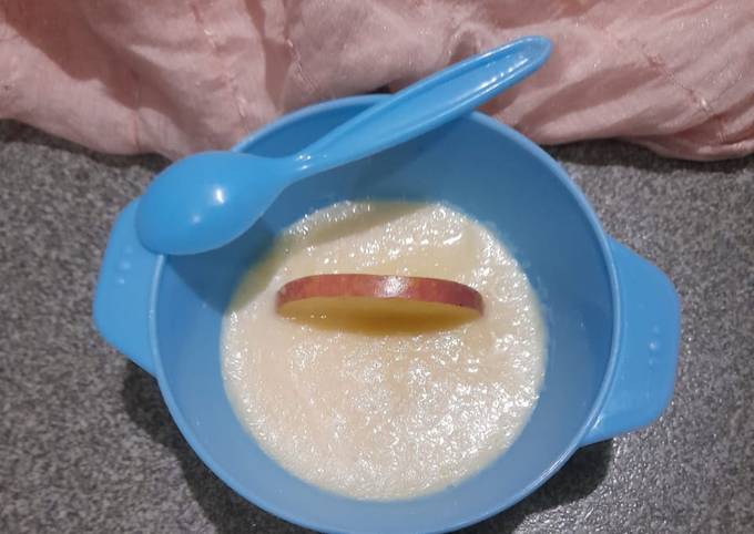 Resep Puree Apel Mpasi 6 Bulan Makan Pertama Oleh Umi Rohayya Cookpad