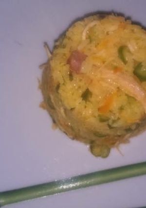 Una foto de Arroz con pollo.