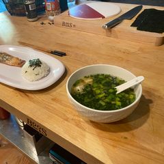 A picture of Miso soup.
