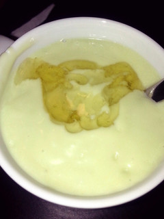 A picture of avocado slushy.