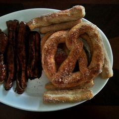 A picture of Soft pretzels.