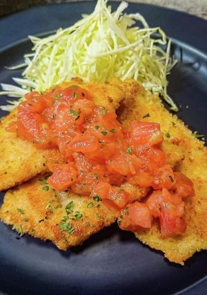 A picture of Easy and Delicious Chicken Cutlets with One Chicken Breast.