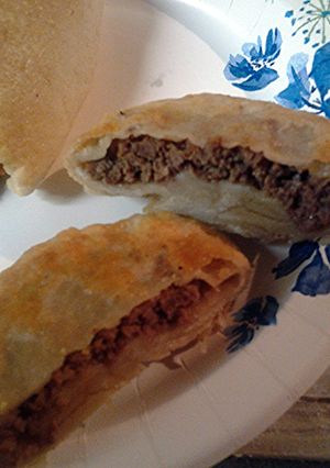 A picture of Chinese meat pie.