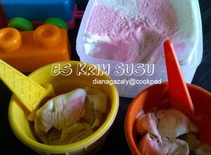 Foto resep Es Krim Susu 'homemade'