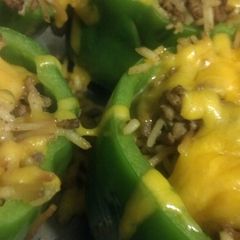 A picture of Spanish Stuffed Peppers.