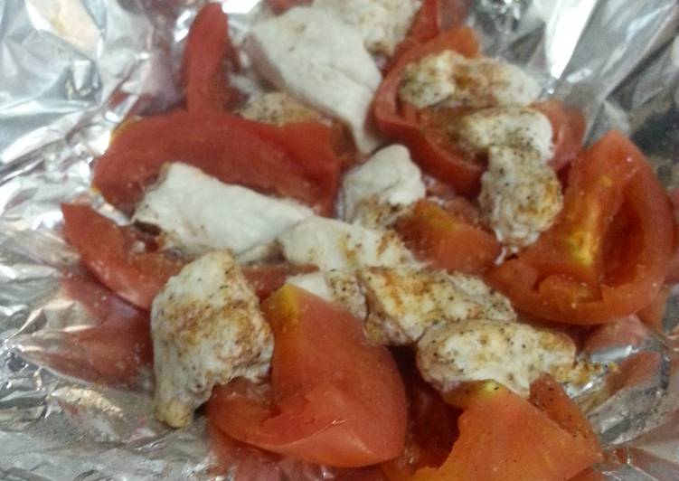 Steps to Make Quick HCG Diet meal 12: Tomatoes and Chicken