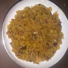 A picture of Lau ghonto (lauki sabzi).