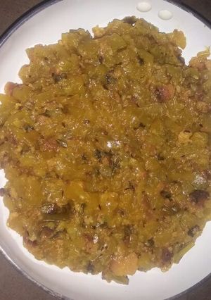 A picture of Lau ghonto (lauki sabzi).
