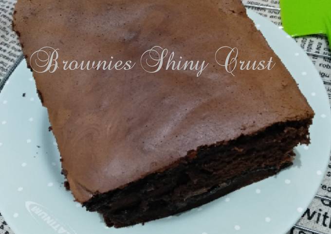 Resep Brownies Shiny Crust Anti Gagal