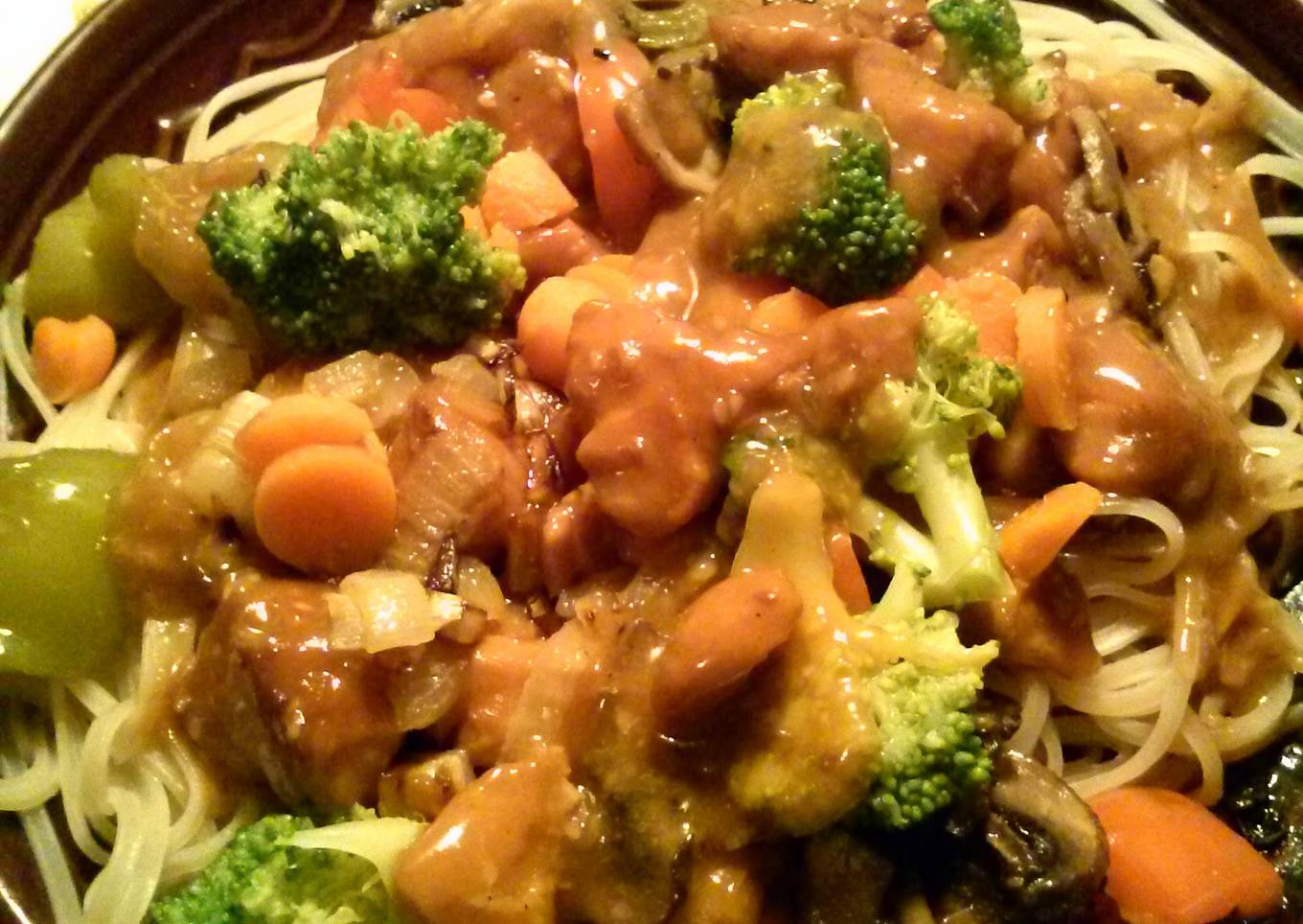 Mae's Orange Sesame Chicken with Veggie Stir Fry