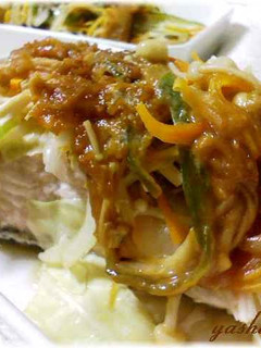 A picture of Salmon Chanchan-yaki (Baked Salmon with Sweet Miso Sauce).