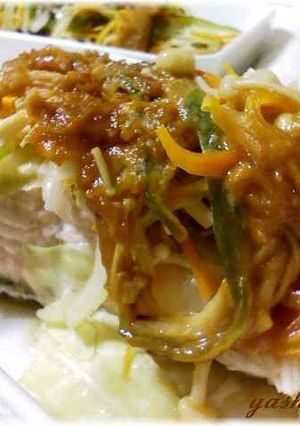 A picture of Salmon Chanchan-yaki (Baked Salmon with Sweet Miso Sauce).