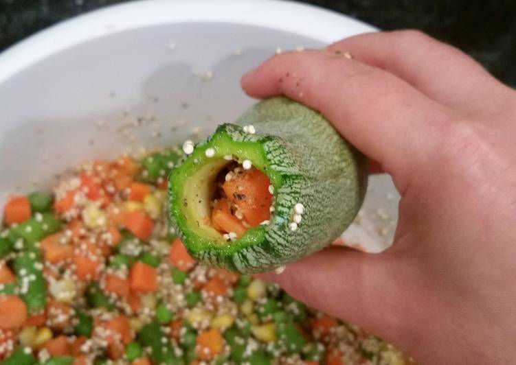 Simple Way to Make Super Quick Stuffed  quinoa vegtarian squash