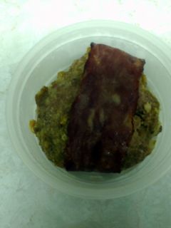A picture of Bacon wrapped ranch burgers.