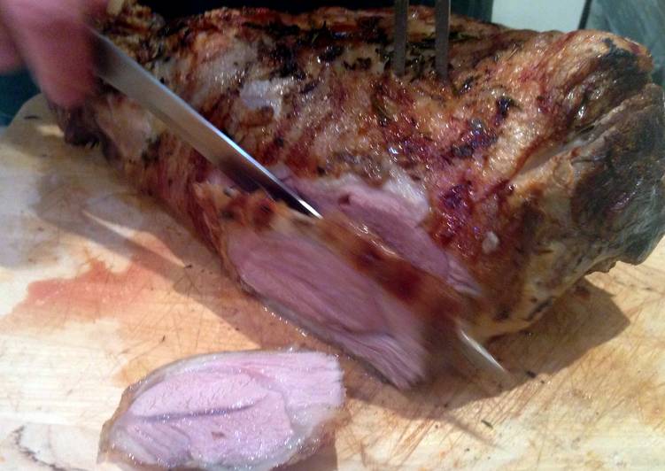 Steps to Prepare Speedy Roast Leg Of Lamb