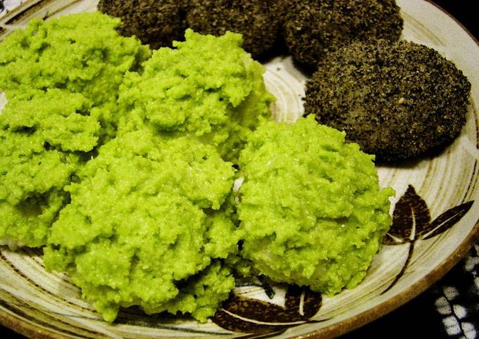 Recipe of Favorite Vibrant Green Creamy Zunda Edamame Mochi (Ohagi)