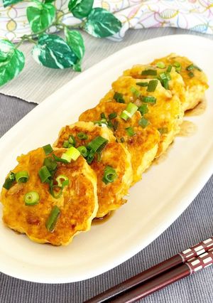 A picture of Moist and Tender Teriyaki Chicken Tsukune.