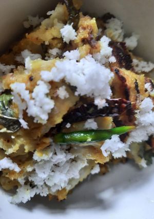 গাঠি কচুর নিরামিষ ভর্তা (Gathi kochur bharta recipe in Bengali) রেসিপির প্রধান ছবি