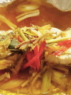 A picture of Steamed Garoupa Fish.