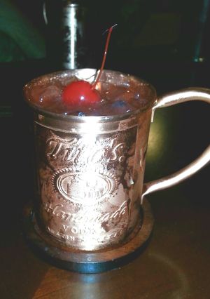 A picture of Cherry Moscow Mule.