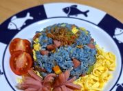 Gambar nasi goreng bunga telang