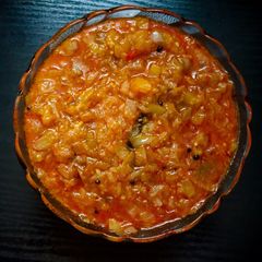 A picture of Brinjal Chutney - Perfect Side Dish for Crispy Dosa.