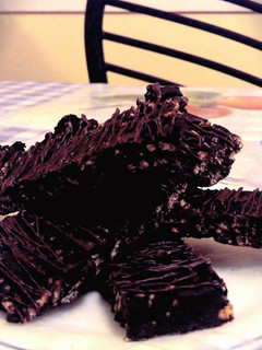 A picture of Dark Chocolate Crunch Bars!.