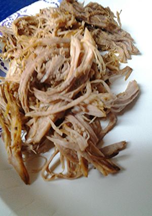 A picture of Slow Roasted Pork, Oven.