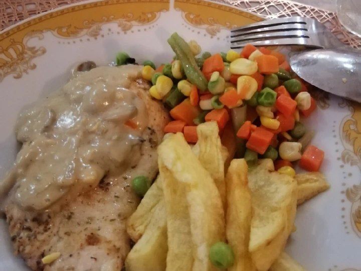 Cara Gampang Membuat Resep Grilled Chicken Steak with Mushroom Sauce yang Lezat Anti Ribet, Bisa Manjain Lidah
